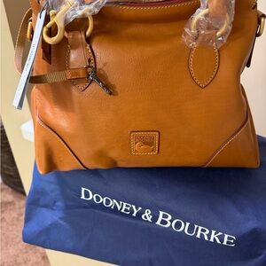 Dooney & Bourke Orange Leather Shoulder Bag